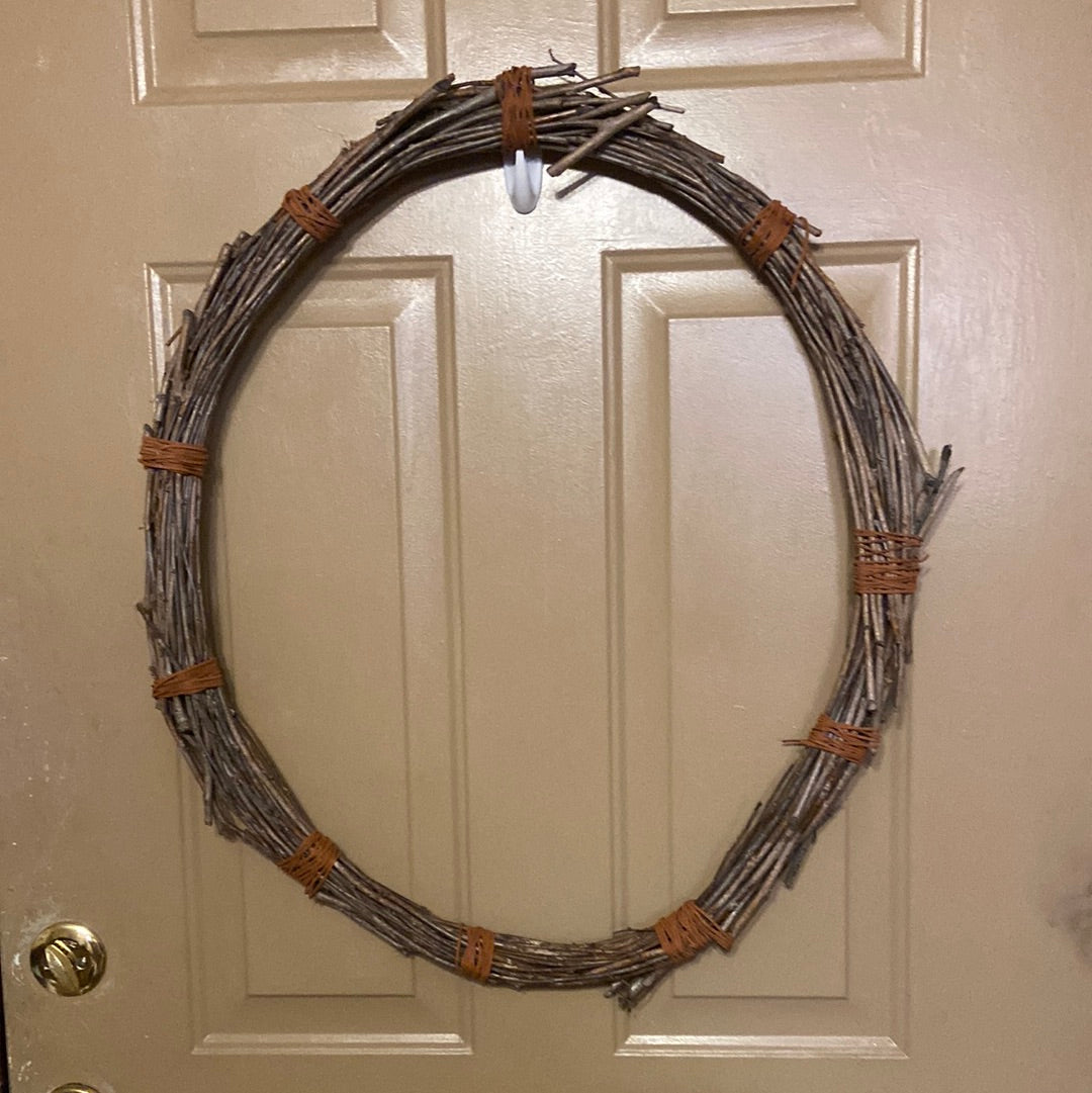 Stick wreath frame